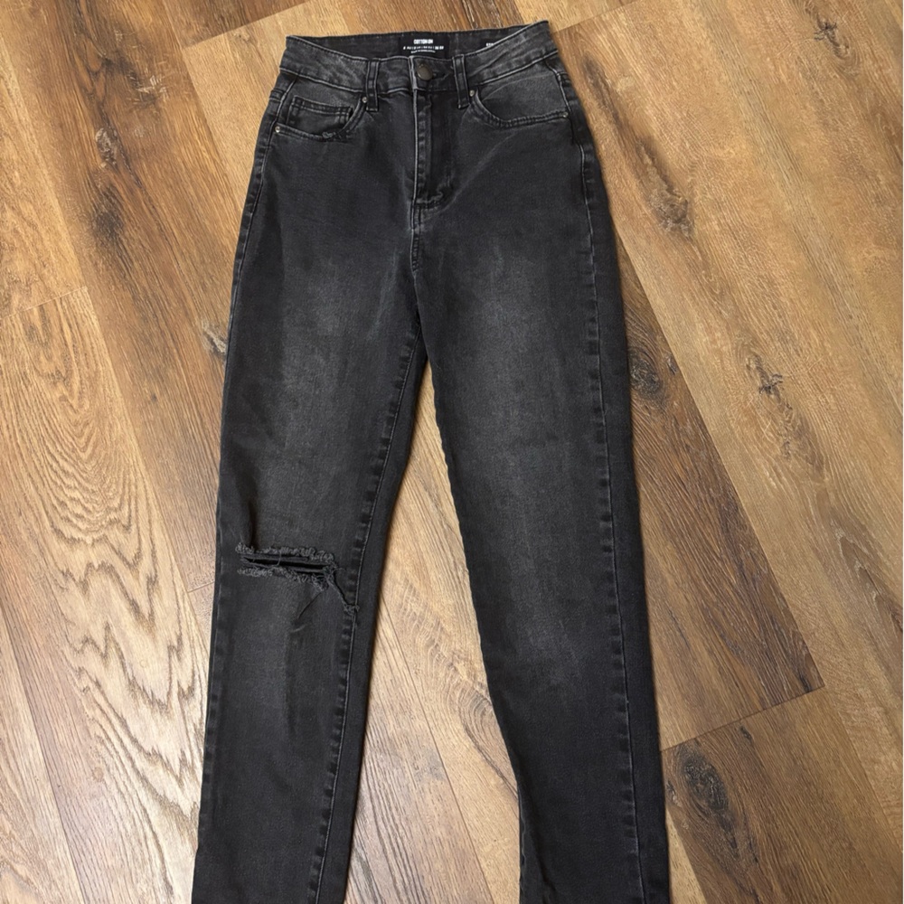Cotton On Black Distressed Skinny Jeans